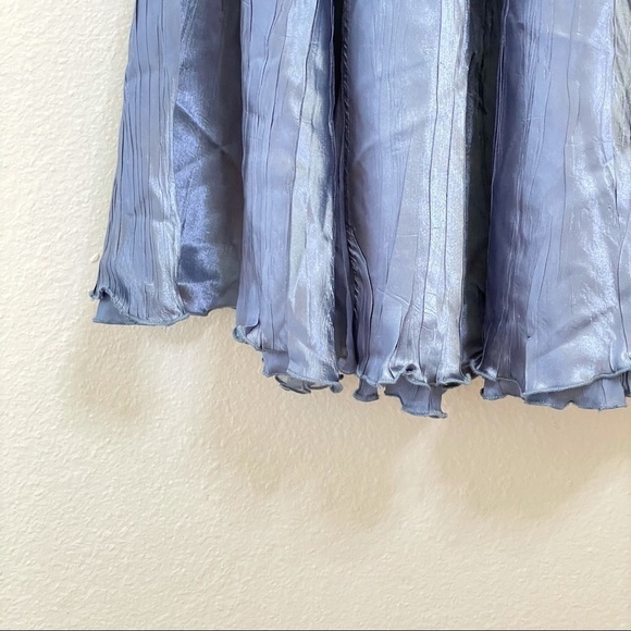 NWT Komarov Charmeuse Chiffon Long Sleeve Midi Dress Persian Violet Small - Picture 10 of 16